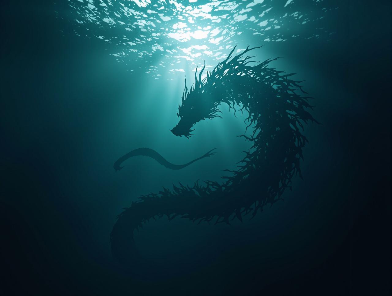 如意影院全网搜片背景-深海蛟龙意象
